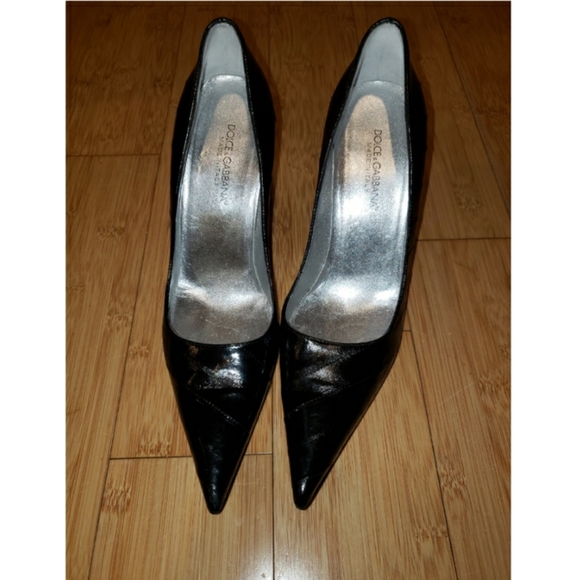 Dolce and Gabbana black heels 37.5 - Picture 1 of 11